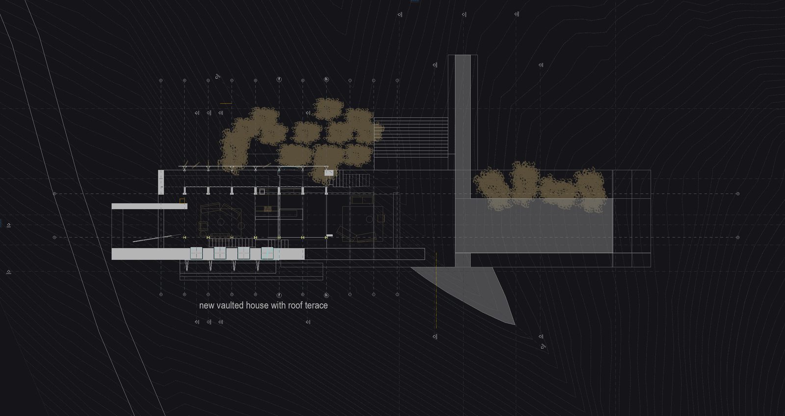 Dam Wall Building, Buffelsdrift — vault interior study